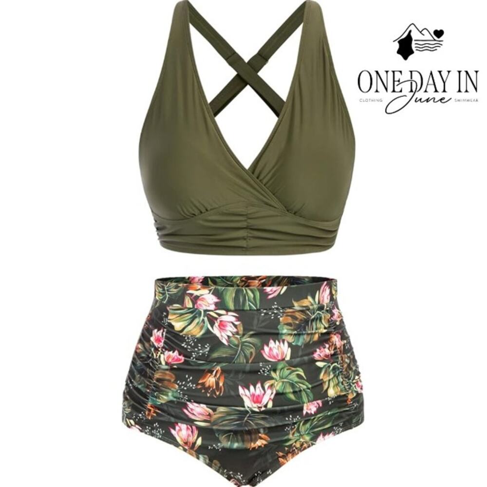 Hannah Nikole Plus Size Bikini Swimsuit Size 24W